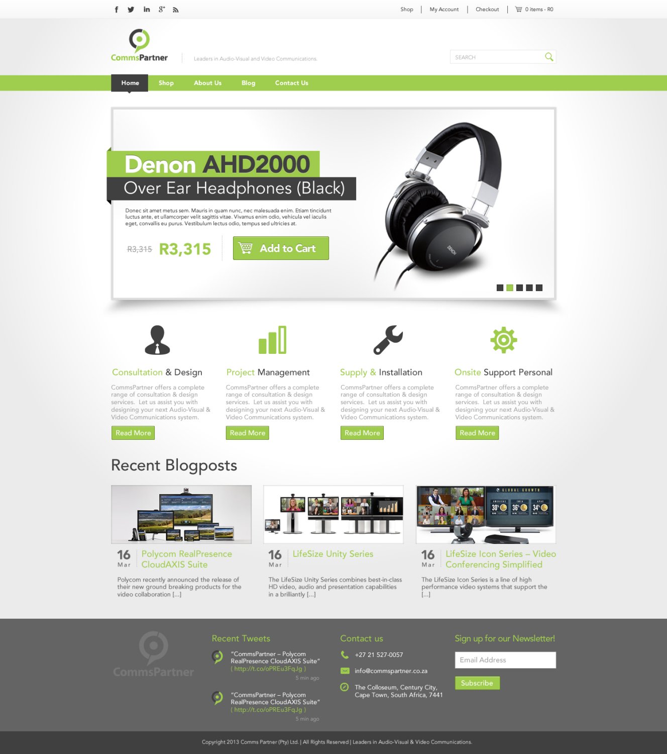 Diseño Web por TechWise para Comms Partner (Pty) Ltd. | Diseño #1640010
