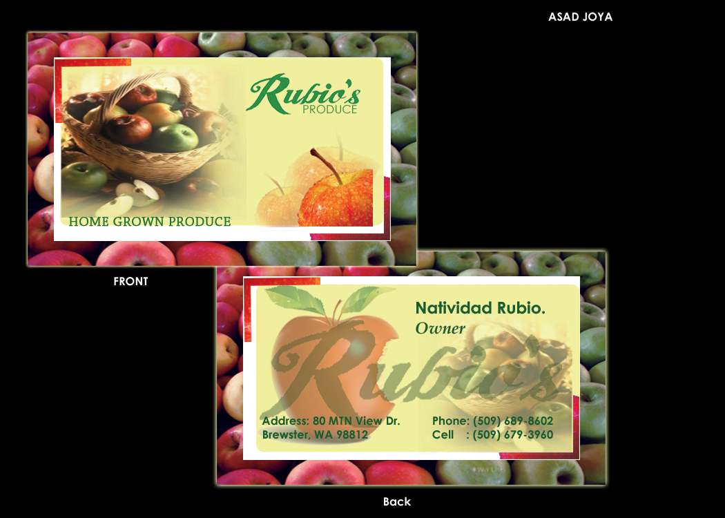 Business Card Design by Asad Joya for this project | Design #318941