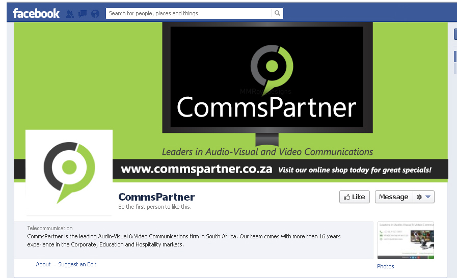 Facebook Design by MMRay_designs for Comms Partner (Pty) Ltd. | Design #1632681