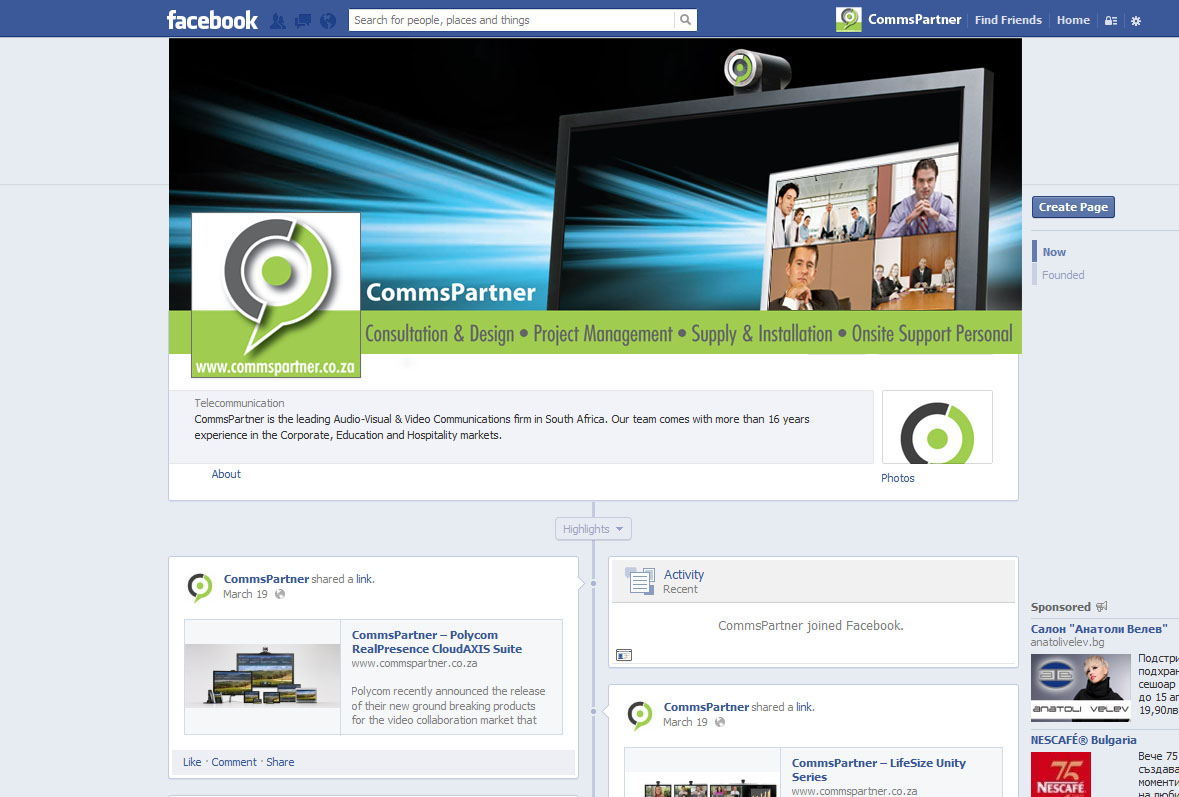 Facebook Design by Milena for Comms Partner (Pty) Ltd. | Design #1620561