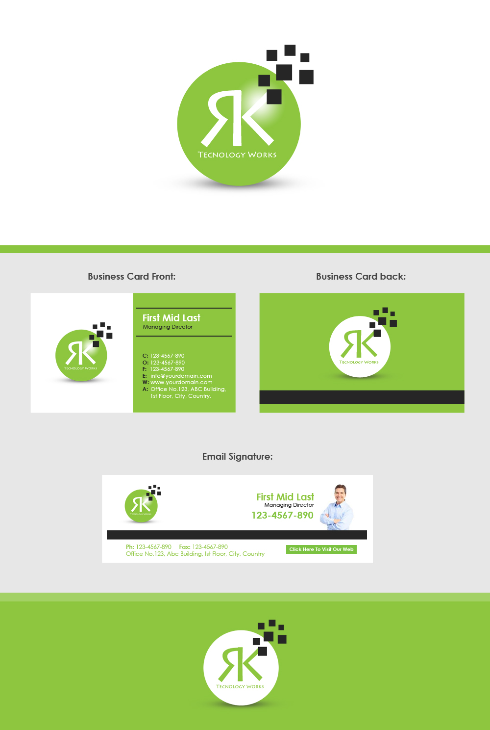 Logo Design by Moustache-Graphics for RK Tech Works | Design #6087545