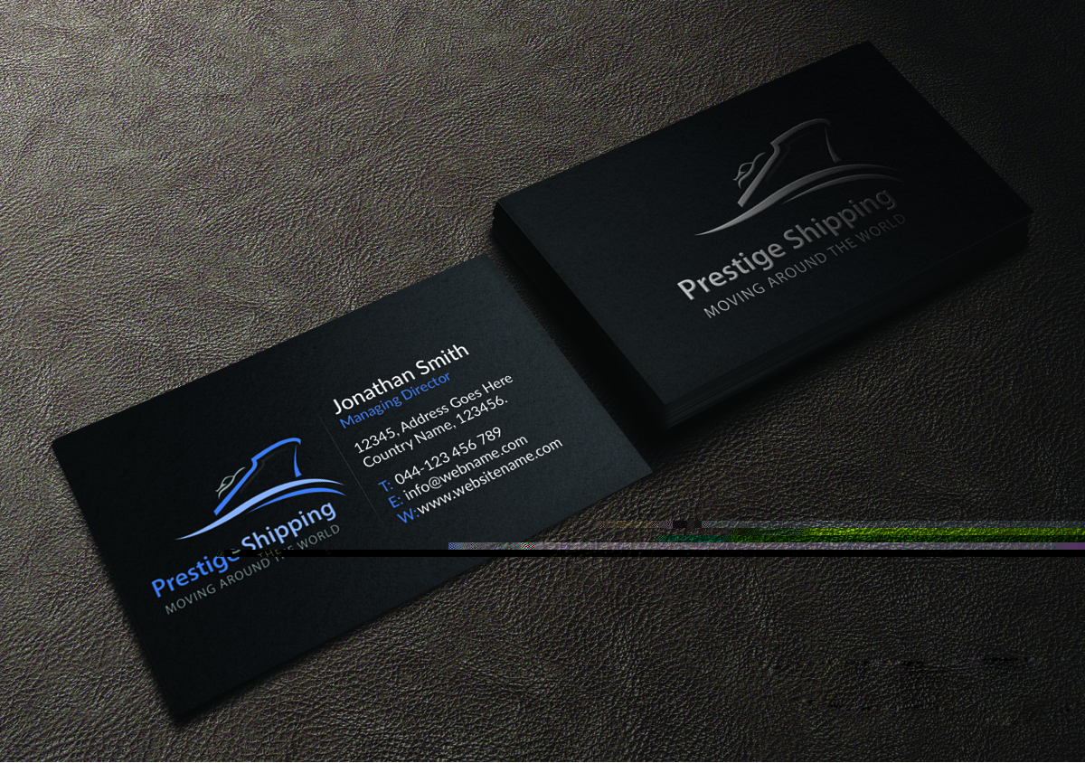 Design de Carte de Visite par Creations Box 2015 pour Prestige Shipping Inc. | Design #6027253