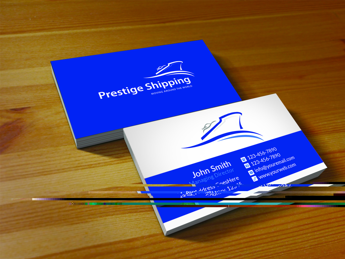 Business Card Design by Creations Box 2015 for Prestige Shipping Inc. | Design #6027416