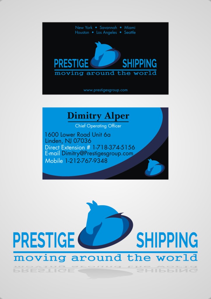 Design de Carte de Visite par antimassal pour Prestige Shipping Inc. | Design #6024425