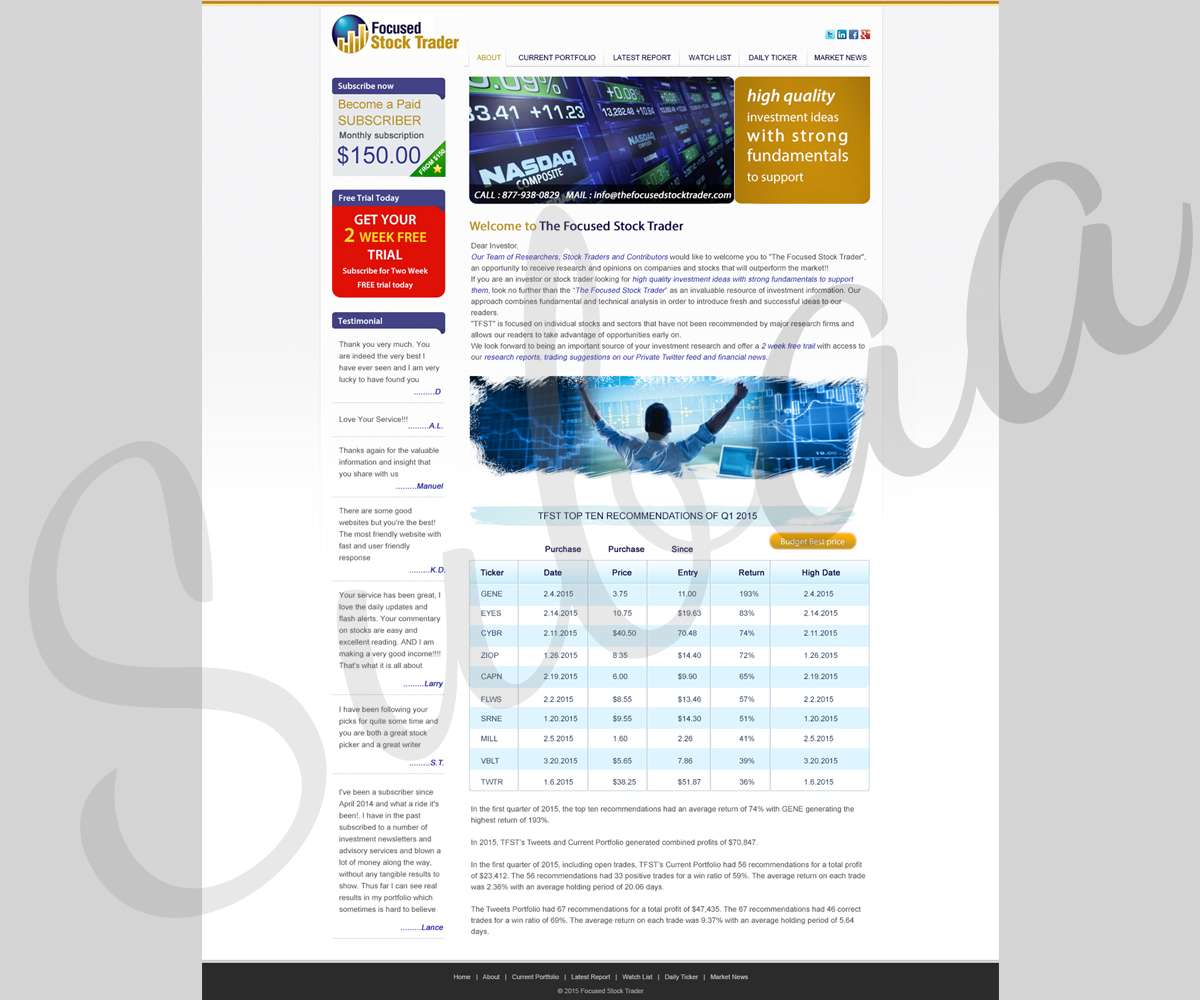 Landing Page Design by Subaa for TFST Publishing, LLC | Design #6021139