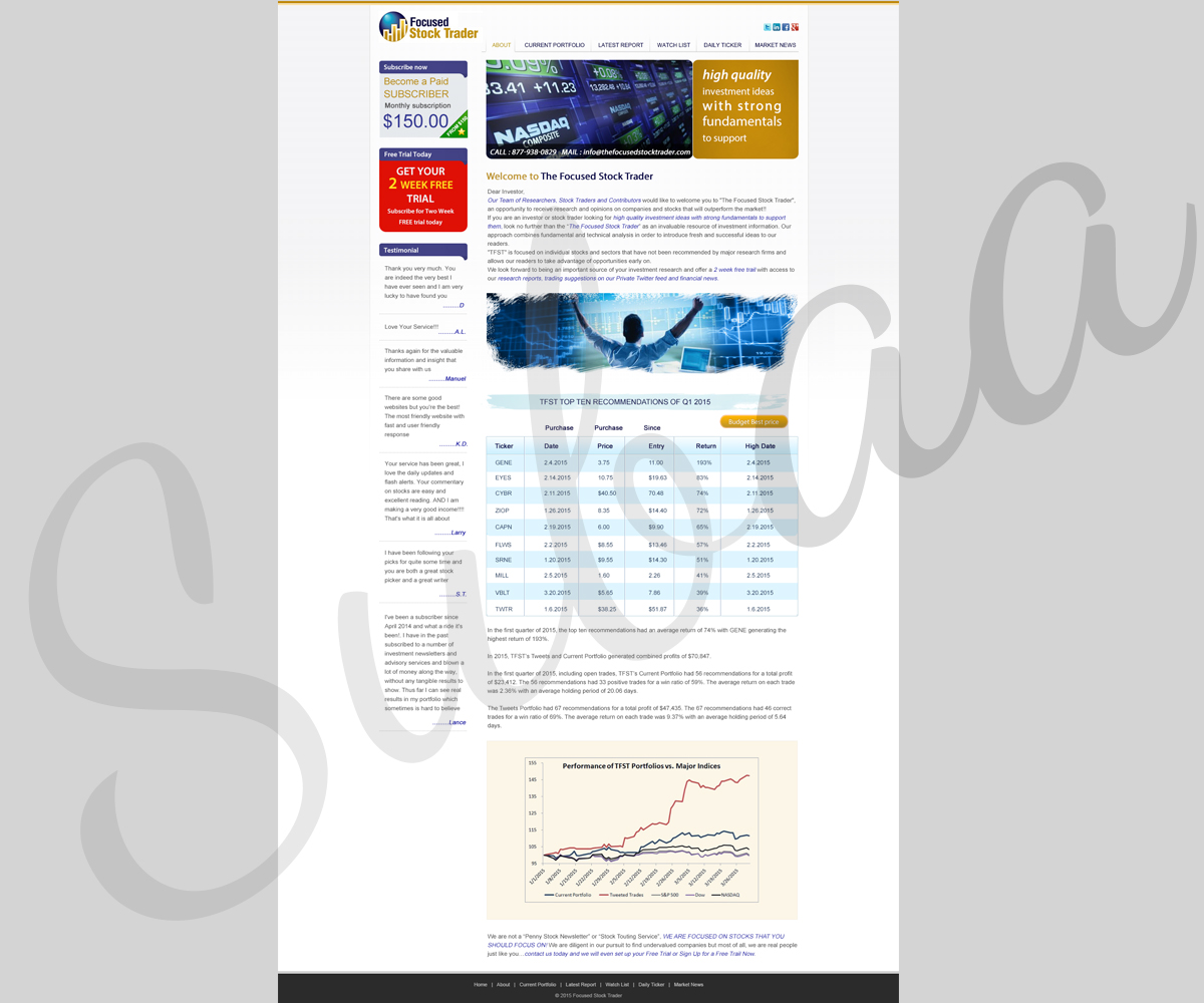 Landing Page Design by Subaa for TFST Publishing, LLC | Design #6021149