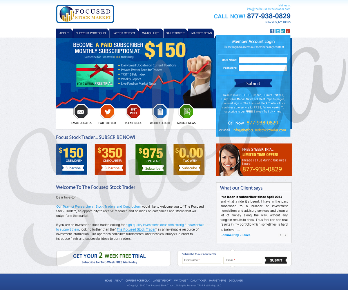 Landing Page Design by Subaa for TFST Publishing, LLC | Design #6027686