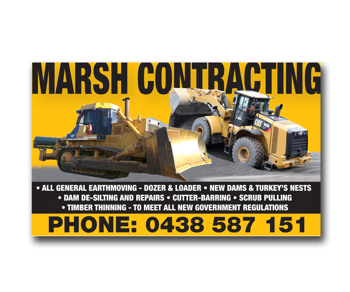 Newspaper Ad Design by Stumidd for Marsh Contracting | Design #1642774