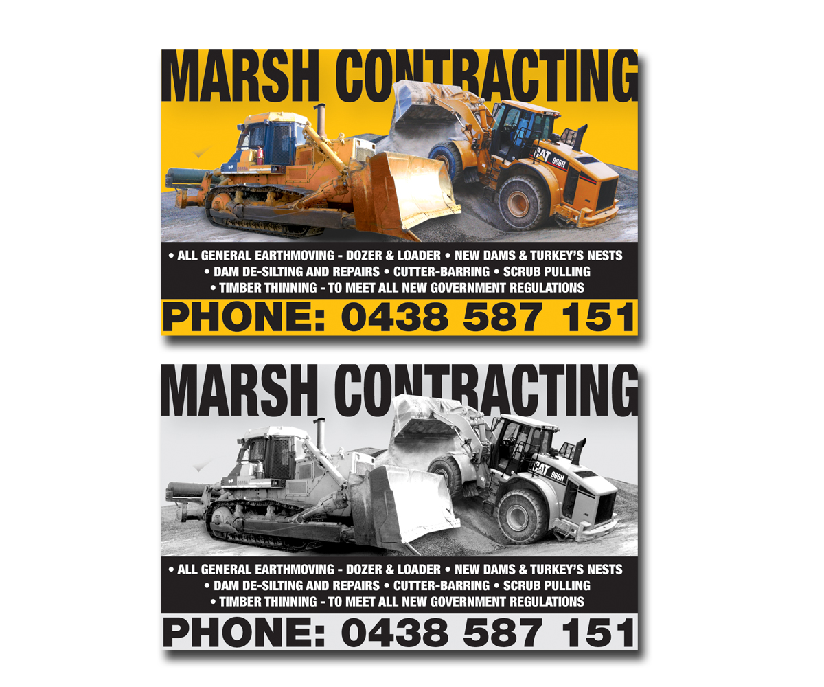 Newspaper Ad Design by Stumidd for Marsh Contracting | Design #1645525