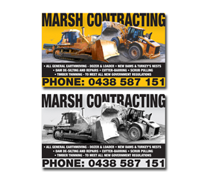 Newspaper Ad Design by Stumidd for Marsh Contracting | Design: #1645525