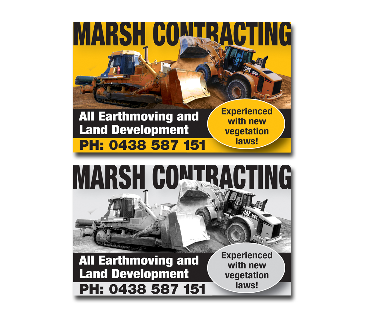 Zeitungsanzeige-Design von Stumidd für Marsh Contracting | Design #1650568