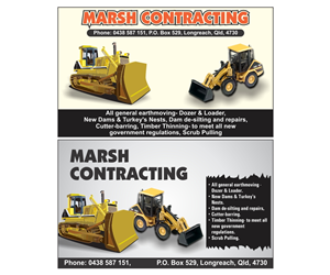 Newspaper Ad Design by Kamal for Marsh Contracting | Design: #1641217