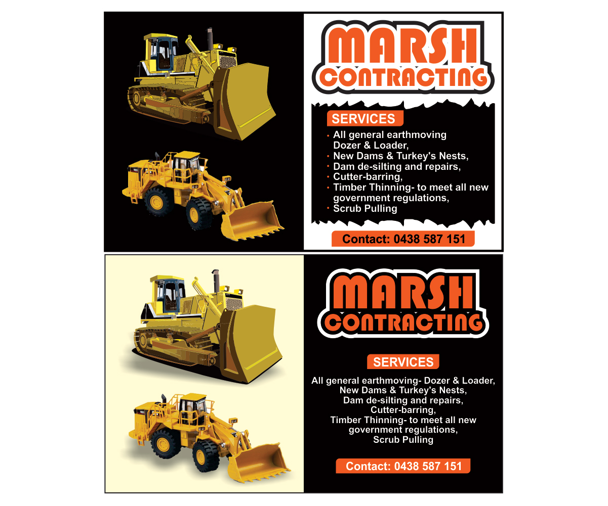Newspaper Ad Design by Kamal for Marsh Contracting | Design #1642082