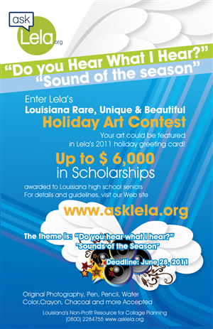 Holiday Art Scholarship Contest | Diseño de Flyer por MDS - bonusplusdesign.com