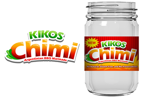 Kikos Chimi --- New BBQ Marinade | Label Design by Roger B.