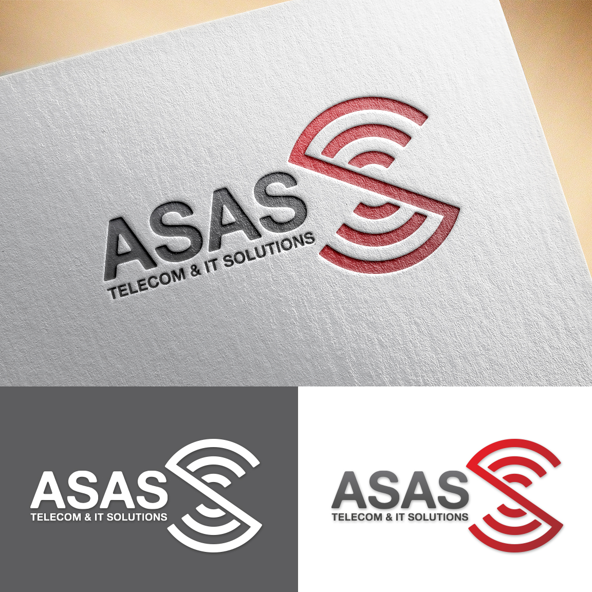 Logo Design by NZ for ASAS Telecom & IT Solutions | Design #6093778