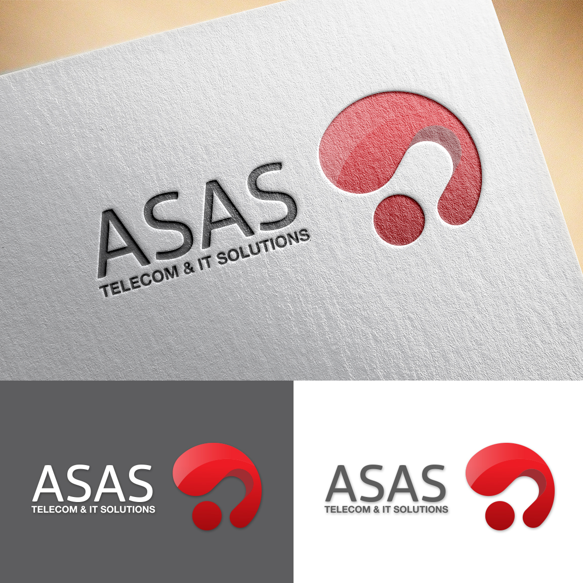 Diseño de Logo por NZ para ASAS Telecom & IT Solutions | Diseño #6093780
