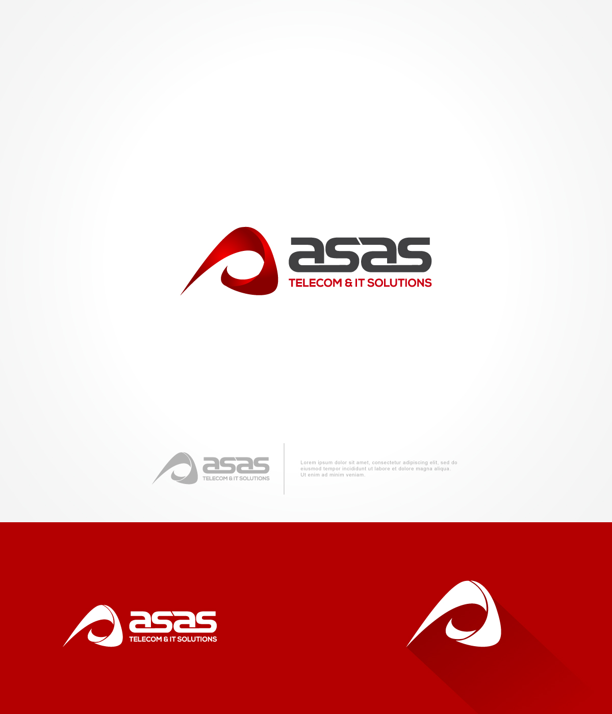Diseño de Logo por makkao design para ASAS Telecom & IT Solutions | Diseño #6032751