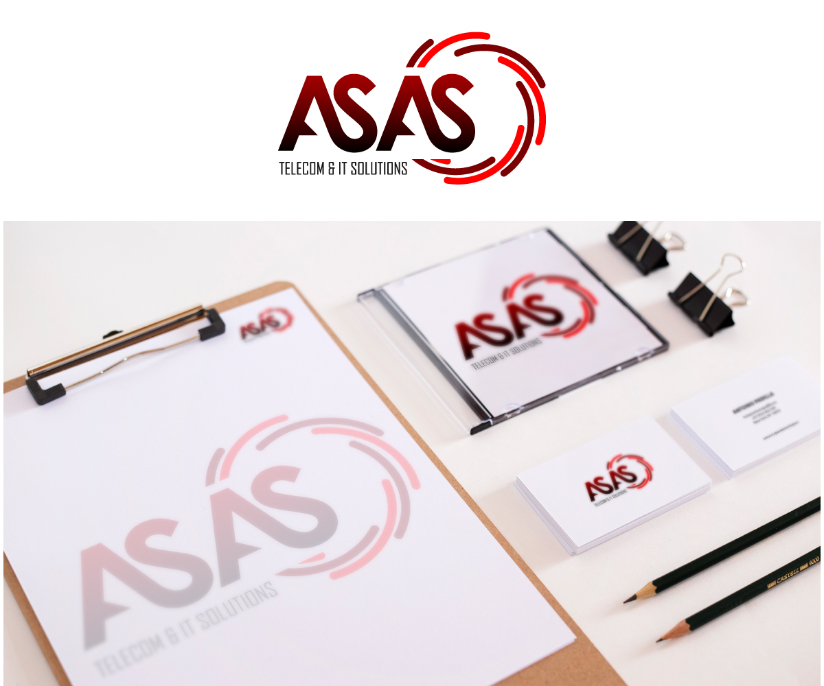 Diseño de Logo por sunny para ASAS Telecom & IT Solutions | Diseño #6040943
