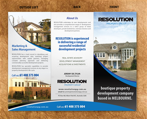 Design de Brochure par Sbss pour Resolution Property Group Pty Ltd  | Design : #1661300