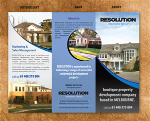 Design de Brochure par Sbss pour Resolution Property Group Pty Ltd  | Design : #1661346