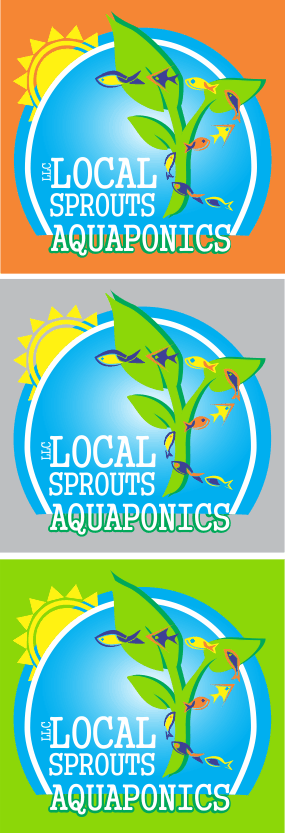 Logo Design by NU BE MOL for Local Sprouts Aquaponics LLC. | Design: #6032203