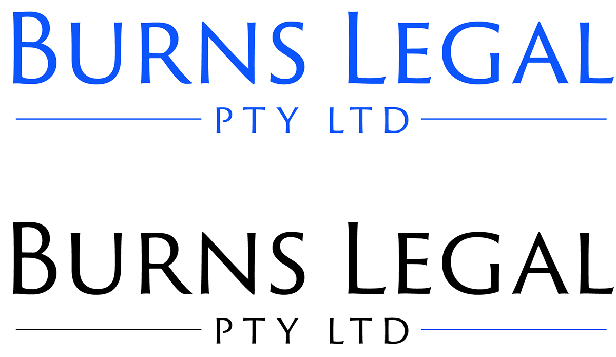 Logo Design by Darren Walker for Burns Legal Pty Ltd | Design #6016713