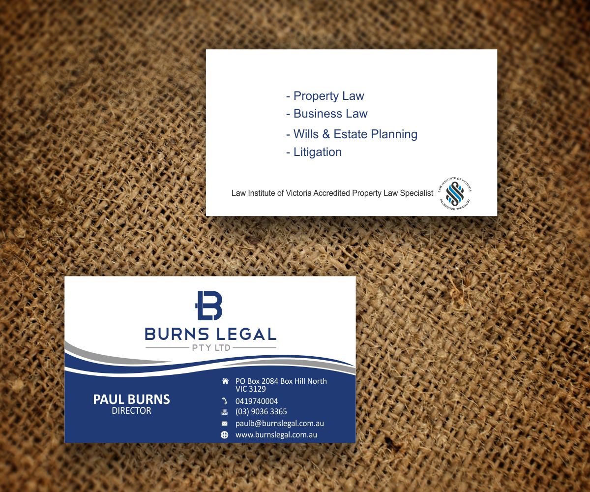 Logo Design by Sarah Graphic for Burns Legal Pty Ltd | Design #6036514
