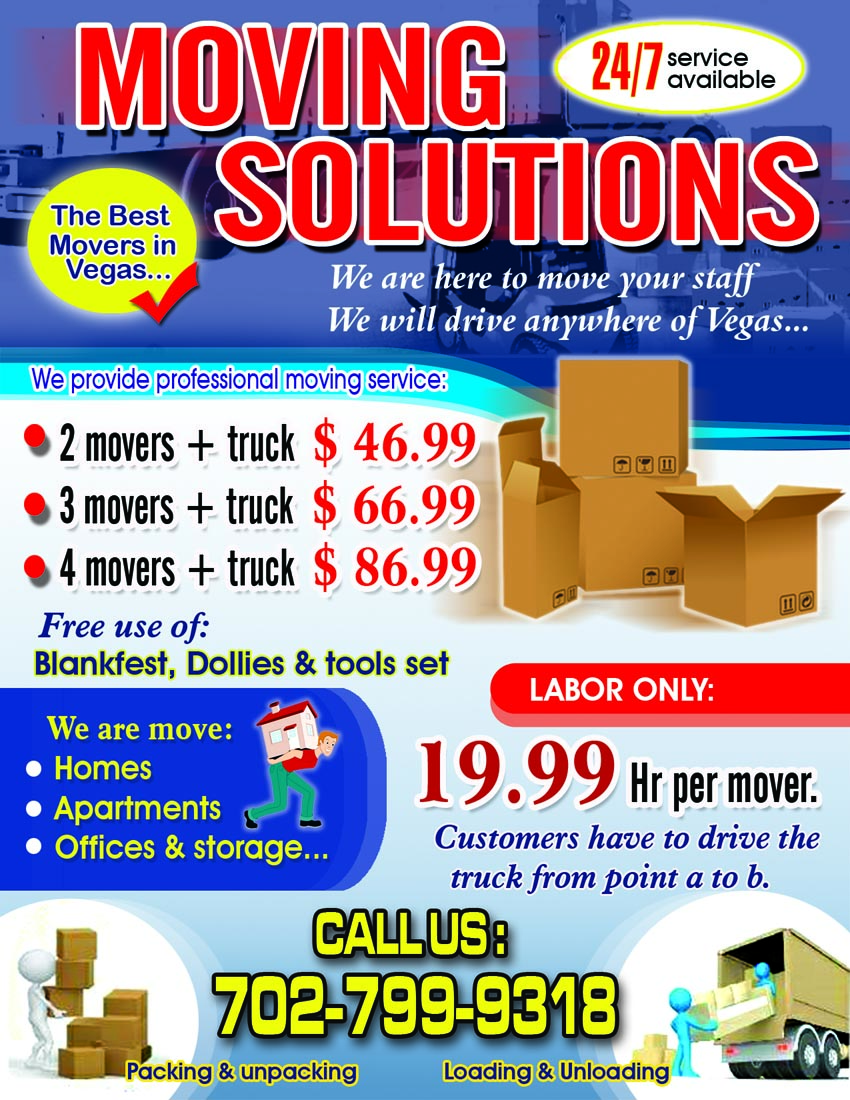 moving company flyer
