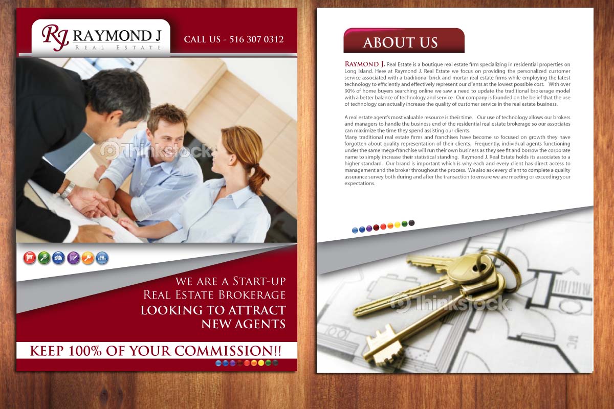 Brochure Design by Sbss for Raymond J. Real Estate, LLC | Design #1625869