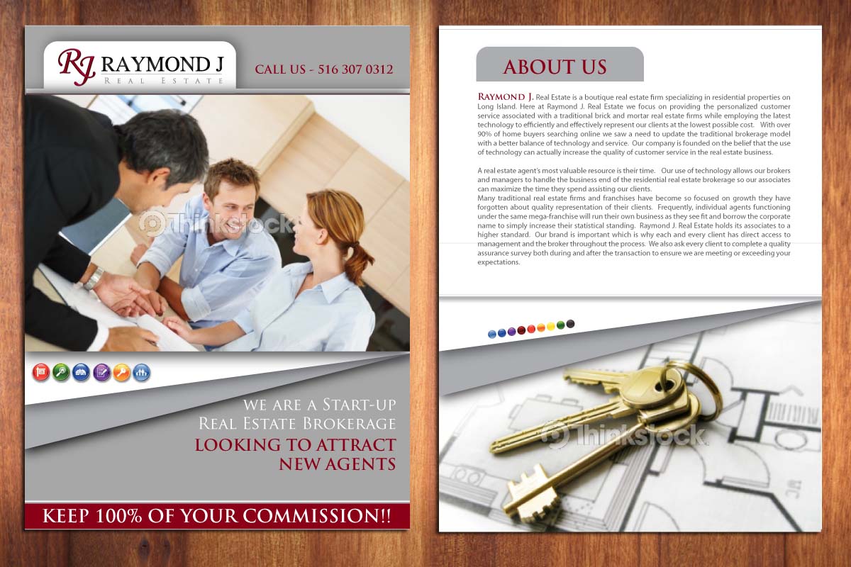 Brochure Design by Sbss for Raymond J. Real Estate, LLC | Design #1625872