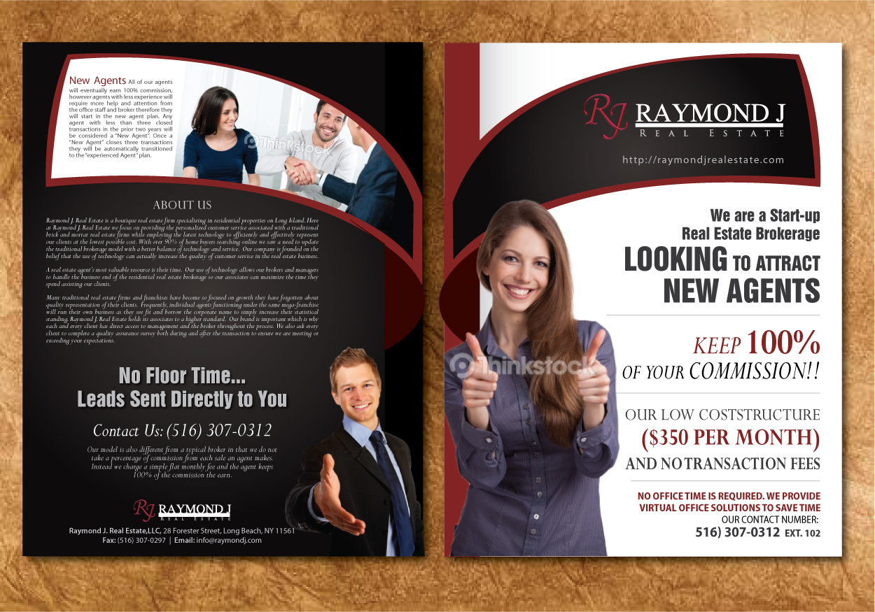 Brochure Design by Sbss for Raymond J. Real Estate, LLC | Design #1633460