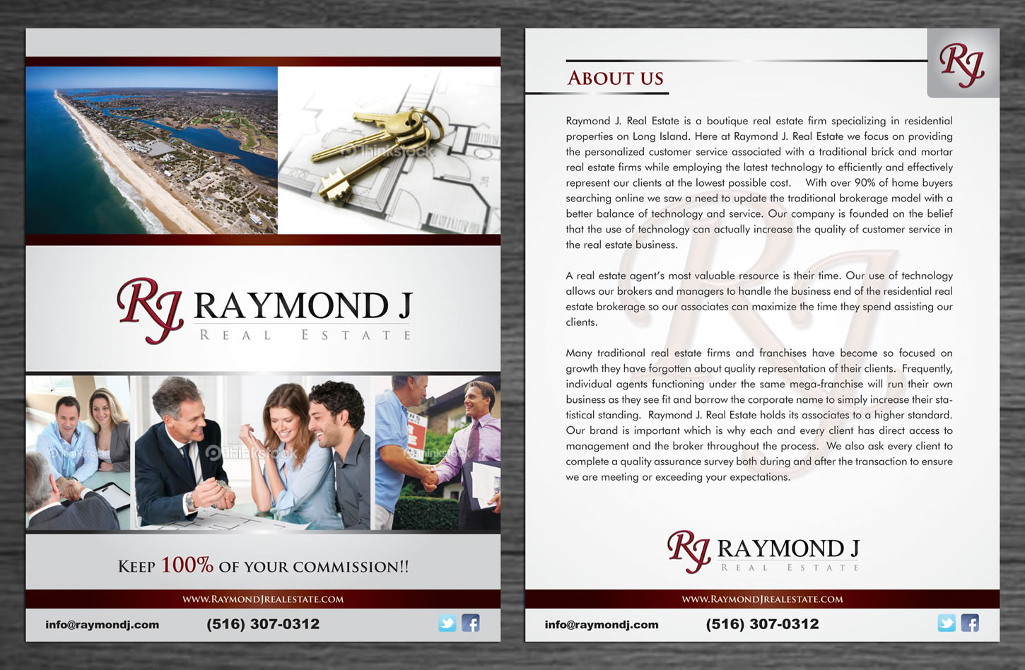 Brochure Design by Sbss for Raymond J. Real Estate, LLC | Design #1633790