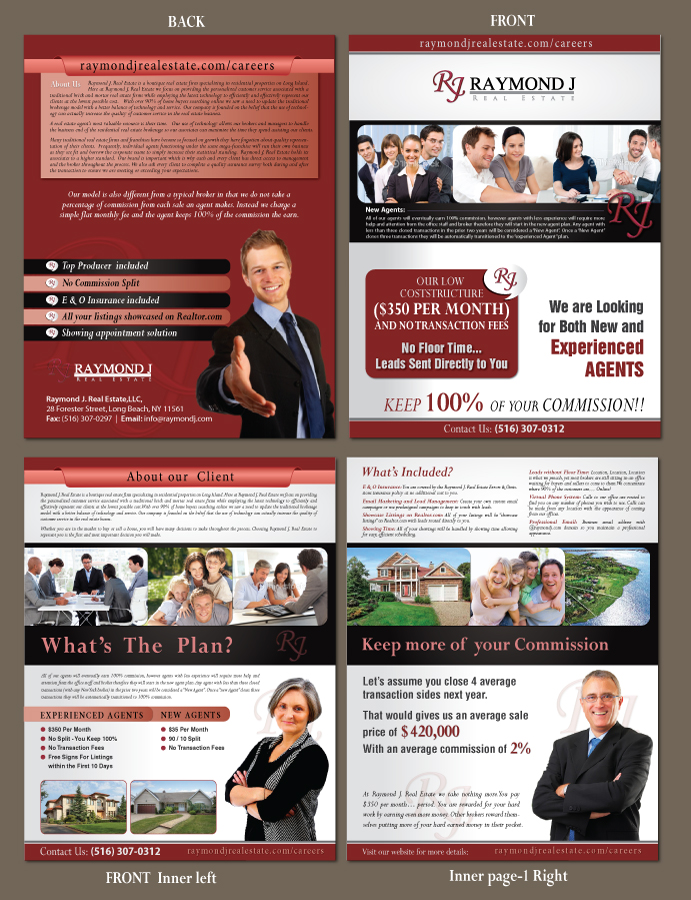 Brochure Design by Sbss for Raymond J. Real Estate, LLC | Design #1642942