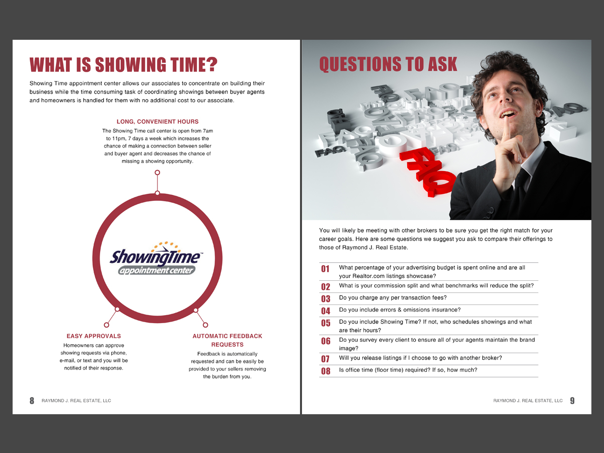 Diseño de Brochure por chawije para Raymond J. Real Estate, LLC | Diseño #1662764