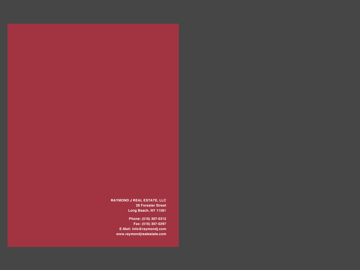 Diseño de Brochure por chawije para Raymond J. Real Estate, LLC | Diseño #1662771