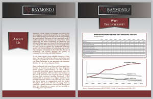 Diseño de Brochure por barinix para Raymond J. Real Estate, LLC | Diseño #1643729