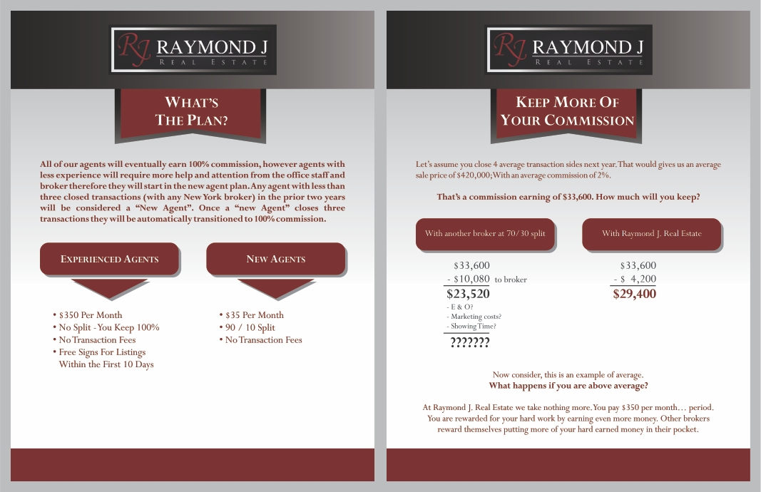 Design de Brochure par barinix pour Raymond J. Real Estate, LLC | Design #1643733