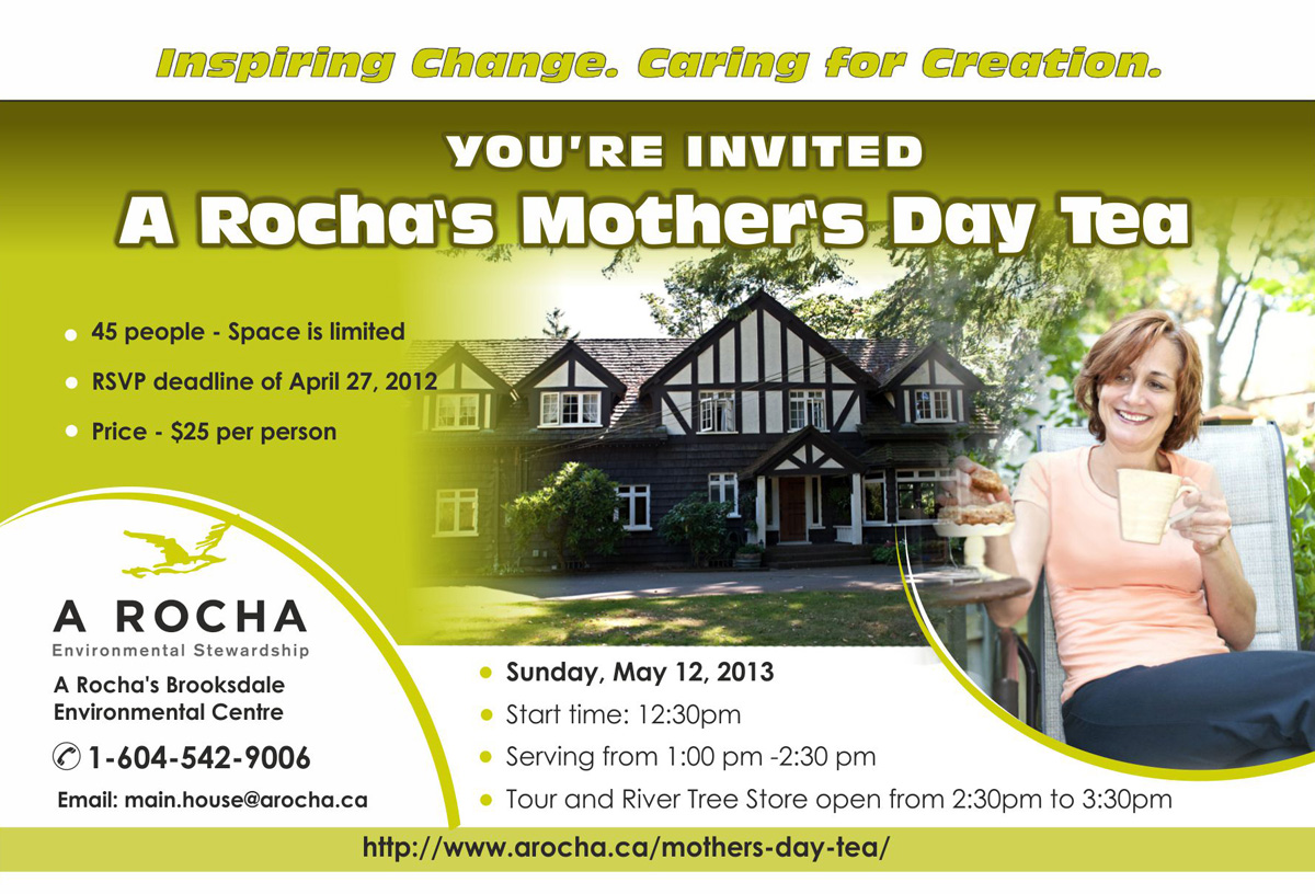 Invitation Design by IneseRo for A Rocha Canada | Design #1622139