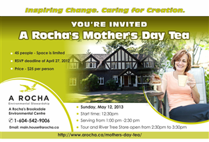 Invitation Design by IneseRo for A Rocha Canada | Design: #1622139