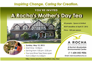Invitation Design by IneseRo for A Rocha Canada | Design: #1622638