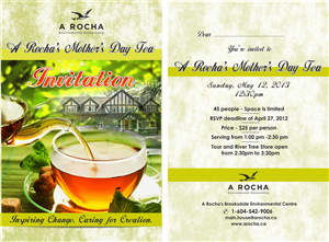 Invitation Design by IneseRo for A Rocha Canada | Design #1631990