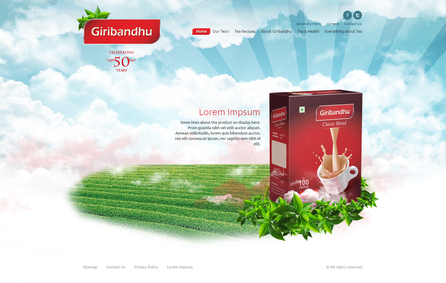 Web Design by WirePaper for Giribandhu Tea Estate (Pvt.) Ltd. | Design #1680030