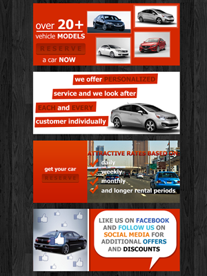 Diseño De Banner Publicitario por Straw Hat para Quality Rent A Car LLC | Diseño #1636949
