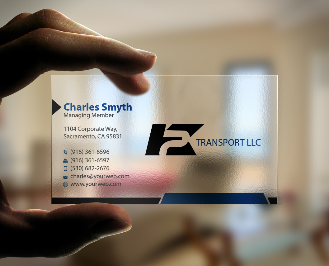 Modern Bold Trucking Company Business Card Design For A By Business Card Design By Mediaproductionart For This Project 6051053