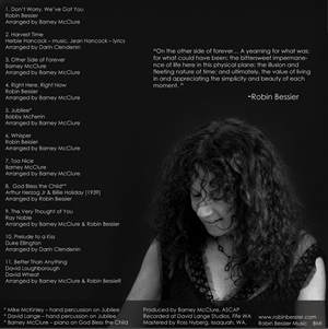 CD Cover Design by k liu for Robin Bessier Music | Design: #1620461
