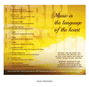 CD Cover Design by amy claire thompson for Robin Bessier Music | Design: #1622135