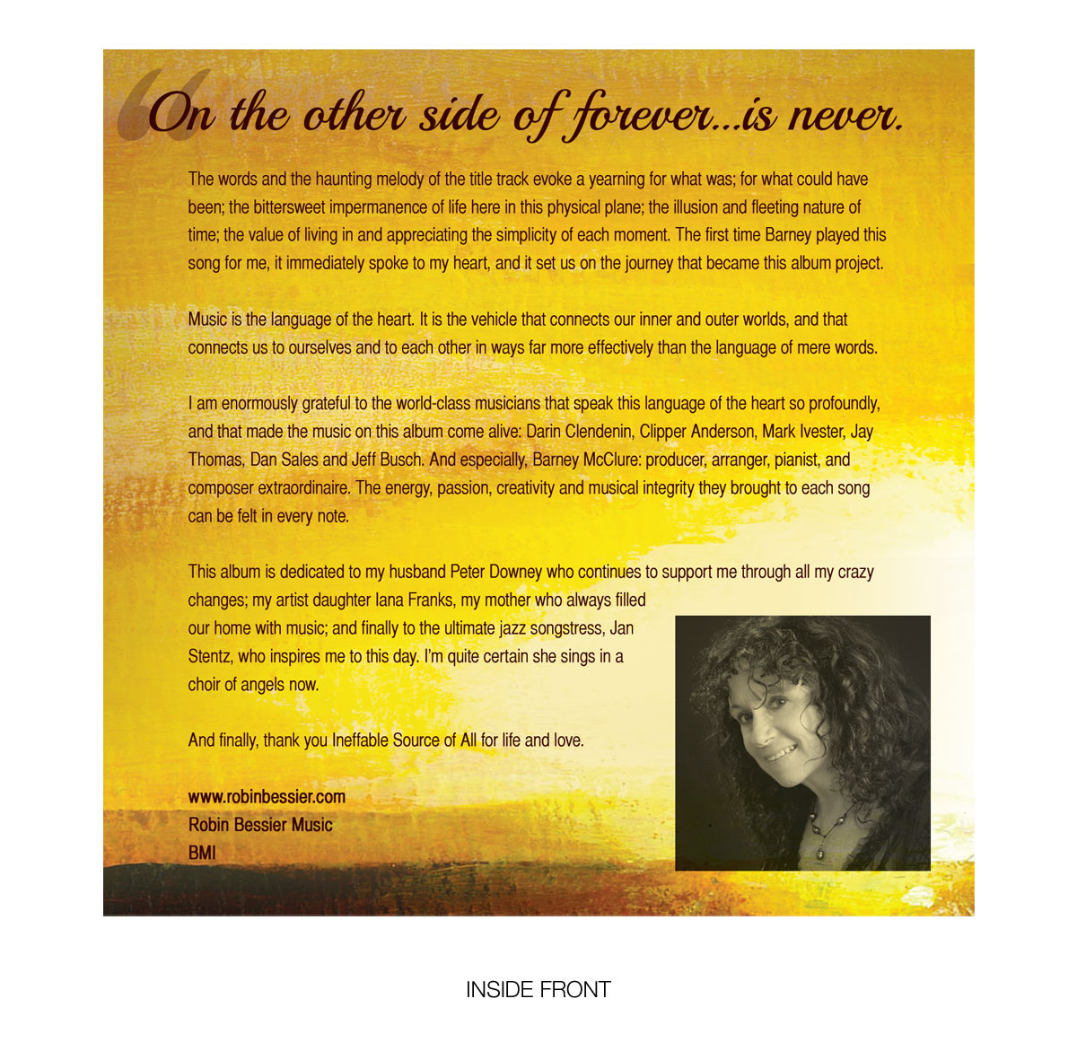 CD Cover Design by amy claire thompson for Robin Bessier Music | Design #1622740