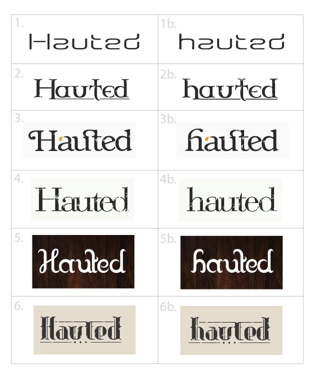 Logo Design by Logicspider for Hauted | Design #6025037