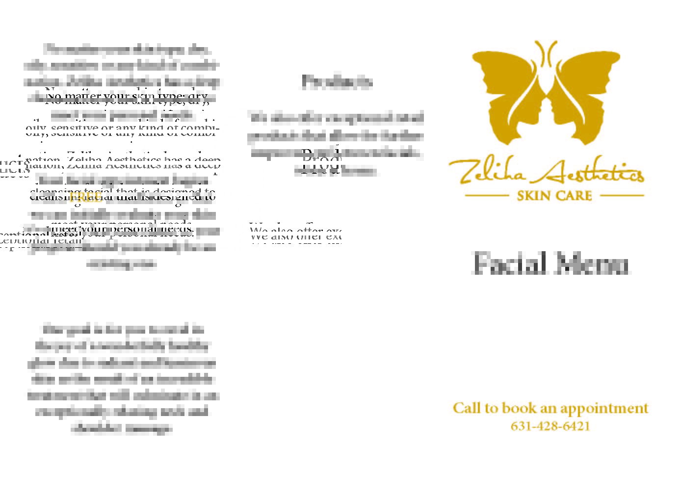Design de Flyer par AlanaFisher93 pour Zeliha Aesthetics, Inc. | Design #6030995
